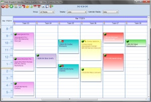 Screenshot of Thoughtful Systems Inc's Scheduling Manager business software's multiple calendars with drag-drop capabilities